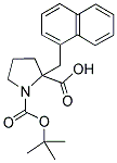 BOC-ALPHA-(1-NAPHTHYLMETHYL)-(D,L)-PROLINE 结构式