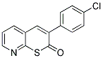3-(4-CHLOROPHENYL)-2H-THIOPYRANO[2,3-B]PYRIDIN-2-ONE 结构式