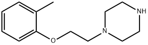 1-[2-(2-甲基苯氧基)乙基]哌嗪 结构式