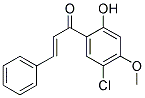 5'-CHLORO-2'-HYDROXY-4'-METHOXYCHALCONE 结构式