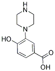 4-Hydroxy-3-piperazin-1-ylbenzoic acid 结构式