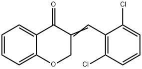 3-[(E)-(2,6-DICHLOROPHENYL)METHYLIDENE]-2,3-DIHYDRO-4H-CHROMEN-4-ONE 结构式