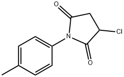 3-CHLORO-1-(4-METHYLPHENYL)PYRROLIDINE-2,5-DIONE 结构式