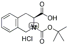 N-BOC-(S)-1,2,3,4-TETRAHYDROISOQUINOLINE-3-CARBOXYLIC ACID HCL 结构式