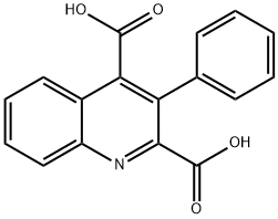 3-PHENYLQUINOLINE-2,4-DICARBOXYLIC ACID 结构式