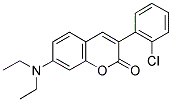 3(2'-CHLOROPHENYL)-7-DIETHYLAMINOCOUMARIN 结构式