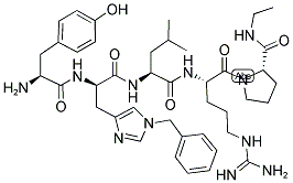 (D-HIS(BZL)6,PRO-NHET9)-LHRH (5-9) 结构式