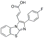 3-[2-(4-FLUORO-PHENYL)-BENZO[D]IMIDAZO[2,1-B]THIAZOL-3-YL]-ACRYLIC ACID 结构式