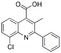 8-氯-3-甲基-2-苯基喹啉-4-羧酸 结构式