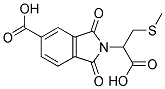 2-(1-CARBOXY-2-METHYLSULFANYL-ETHYL)-1,3-DIOXO-2,3-DIHYDRO-1H-ISOINDOLE-5-CARBOXYLIC ACID 结构式