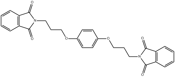 2-(3-(4-[3-(1,3-Dioxo-1,3-dihydro-2H-isoindol-2-yl)propoxy]phenoxy)propyl)-1H-isoindole-1,3(2H)-dione 结构式