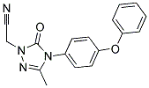 2-[3-METHYL-5-OXO-4-(4-PHENOXYPHENYL)-4,5-DIHYDRO-1H-1,2,4-TRIAZOL-1-YL]ACETONITRILE 结构式