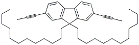 9,9-DIDODECYL-2,7-DI-1-PROPYNYL-9H-FLUORENE 结构式