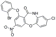 1-(2-BROMOPHENOXY)-8-CHLORO-3-NITRODIBENZO[B,F][1,4]OXAZEPIN-11(10H)-ONE 结构式