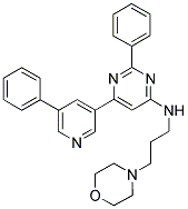 (3-MORPHOLIN-4-YL-PROPYL)-[2-PHENYL-6-(5-PHENYL-PYRIDIN-3-YL)-PYRIMIDIN-4-YL]-AMINE 结构式