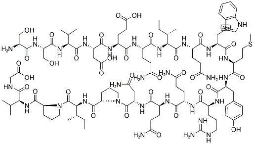 H-SER-SER-VAL-ASP-GLU-GLN-ILE-GLN-TRP-MET-TYR-ARG-GLN-GLN-ASN-PRO-ILE-PRO-VAL-GLY-OH 结构式