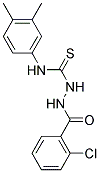 2-(2-Chlorobenzoyl)-N-(3,4-dimethylphenyl)hydrazinecarbothioamide 结构式