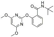 N-(TERT-BUTYL)-2-[(4,6-DIMETHOXYPYRIMIDIN-2-YL)OXY]BENZAMIDE 结构式