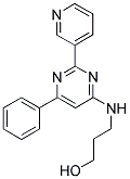 3-[(6-PHENYL-2-PYRIDIN-3-YLPYRIMIDIN-4-YL)AMINO]PROPAN-1-OL 结构式