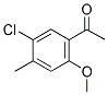 5-CHLORO-2-METHOXY-4-METHYLACETOPHENONE 结构式