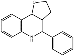 4-PHENYL-2,3,3A,4,5,9B-HEXAHYDRO-FURO[3,2-C]-QUINOLINE 结构式