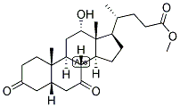 5B-胆烷酸-12A-醇-3,7二酮甲酯 结构式