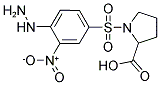 1-[(4-HYDRAZINO-3-NITROPHENYL)SULFONYL]-2-PYRROLIDINECARBOXYLIC ACID 结构式