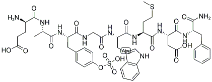 (D-Glu10)-gastrin I (10-17) (human) (sulfated) 结构式