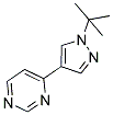 4-(1-TERT-BUTYL-1H-PYRAZOL-4-YL)PYRIMIDINE 结构式