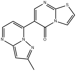 6-(2-Methylpyrazolo[1,5-a]pyrimidin-7-yl)-5H-[1,3]thiazolo[3,2-a]pyrimidin-5-one 结构式