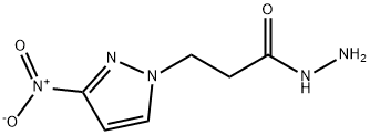 3-(3-硝基-1H-吡唑-1-基)丙酰肼 结构式