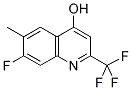 7-Fluoro-4-hydroxy-6-methyl-2-(trifluoromethyl)quinoline 结构式