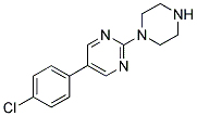 5-(4-CHLOROPHENYL)-2-(PIPERAZIN-1-YL)PYRIMIDINE 结构式
