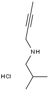 N-异丁基丁-2-炔-1-胺盐酸盐 结构式