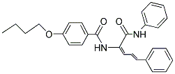 4-BUTOXY-N-((2E,4E)-1-OXO-5-PHENYL-1-(PHENYLAMINO)PENTA-2,4-DIEN-2-YL)BENZAMIDE 结构式