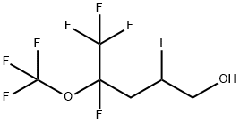 4,5,5,5-TETRAFLUORO-2-IODO-4-(TRIFLUOROMETHOXY)-PENTAN-1-OL 结构式