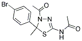 N-[4-ACETYL-5-(4-BROMOPHENYL)-5-METHYL-4,5-DIHYDRO-1,3,4-THIADIAZOL-2-YL]ACETAMIDE 结构式