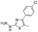 [4-(4-CHLORO-PHENYL)-5-METHYL-THIAZOL-2-YL]-HYDRAZINE 结构式