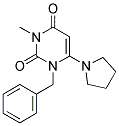 1-BENZYL-3-METHYL-6-PYRROLIDIN-1-YLPYRIMIDINE-2,4(1H,3H)-DIONE 结构式