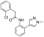 2-(2-CHLOROPHENYL)-N-[2-(1-METHYL-1H-PYRAZOL-4-YL)PHENYL]ACETAMIDE 结构式