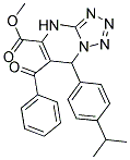 METHYL 6-BENZOYL-7-(4-ISOPROPYLPHENYL)-4,7-DIHYDROTETRAZOLO[1,5-A]PYRIMIDINE-5-CARBOXYLATE 结构式