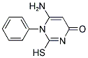 6-AMINO-2-MERCAPTO-1-PHENYLPYRIMIDIN-4(1H)-ONE 结构式