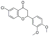 6-CHLORO-3',4'-DIMETHOXYFLAVANONE 结构式