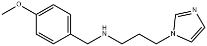 (3-IMIDAZOL-1-YL-PROPYL)-(4-METHOXY-BENZYL)-AMINE 结构式