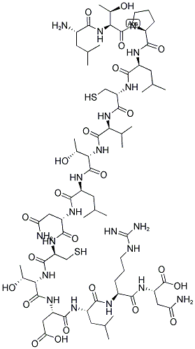 H-LEU-THR-PRO-LEU-CYS-VAL-THR-LEU-ASN-CYS-THR-ASP-LEU-ARG-ASN-OH 结构式