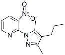 2-(3,5-DIMETHYL-4-PROPYL-1H-PYRAZOL-1-YL)-3-NITROPYRIDINE 结构式