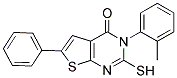 2-MERCAPTO-6-PHENYL-3-O-TOLYL-3H-THIENO[2,3-D]PYRIMIDIN-4-ONE 结构式