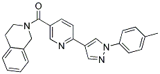 (3,4-DIHYDRO-1H-ISOQUINOLIN-2-YL)-[6-(1-P-TOLYL-1H-PYRAZOL-4-YL)-PYRIDIN-3-YL]-METHANONE 结构式