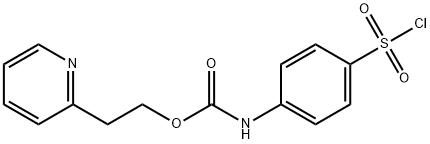 (4-CHLOROSULFONYL-PHENYL)-CARBAMIC ACID 2-PYRIDIN-2-YL-ETHYL ESTER 结构式