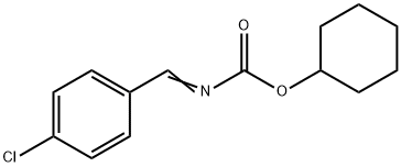 (4-CHLORO-BENZYLIDENE)-CARBAMIC ACID CYCLOHEXYL ESTER 结构式